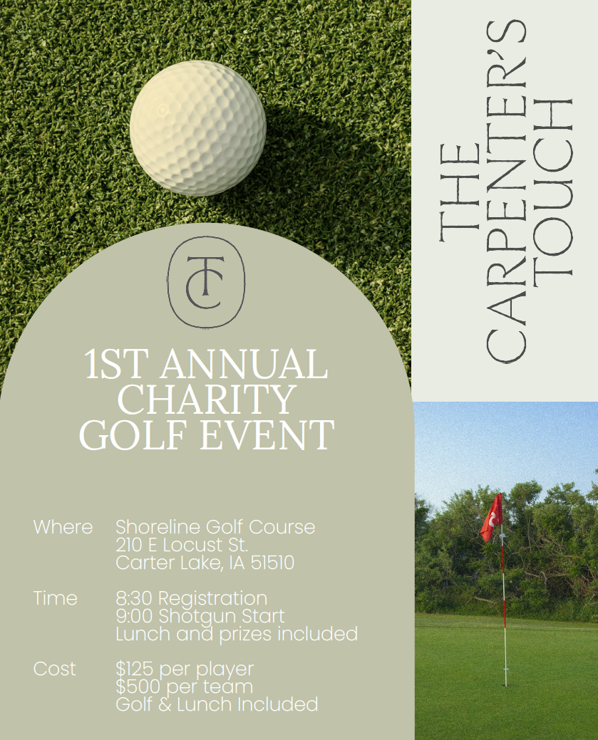 1st Annual Charity Golf Event flyer